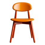 صندلی پلاستیکی با پایه چوبی